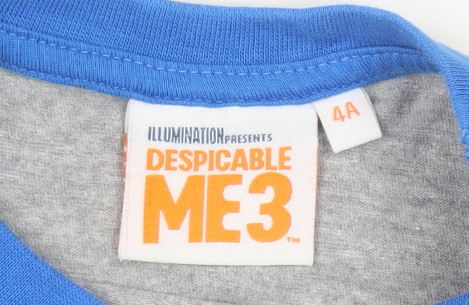 Illumination Boys Grey & Blue Despicable Me Pyjama Top 4 Years