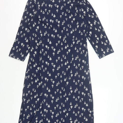 Weird Fish Women's Blue Dress Size 8