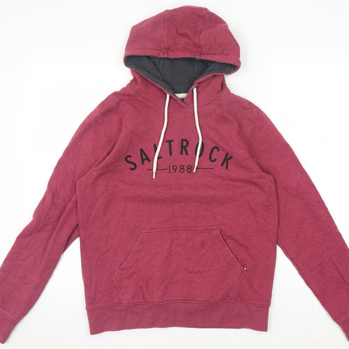 Saltrock Men's Red Graphic Pullover Hoodie Size 10