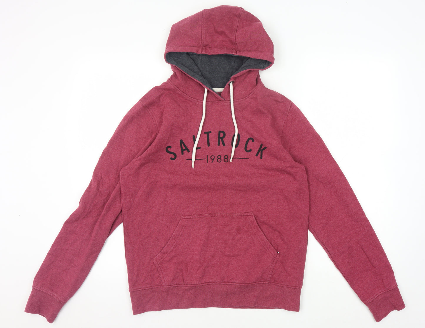 Saltrock Men's Red Graphic Pullover Hoodie Size 10