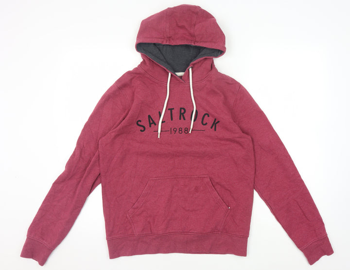 Saltrock Men's Red Graphic Pullover Hoodie Size 10
