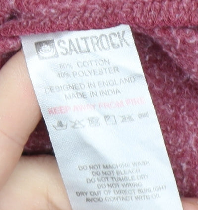 Saltrock Men's Red Graphic Pullover Hoodie Size 10