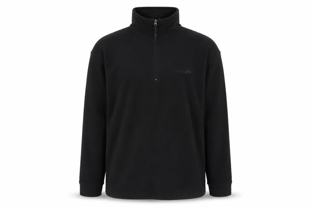 Front view of Trespass Men's Black Pullover Sweatshirt M