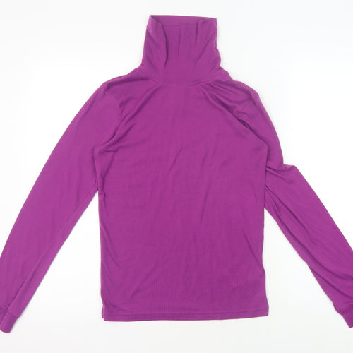 Mountain Warehouse Girls Purple High Neck Pullover Top