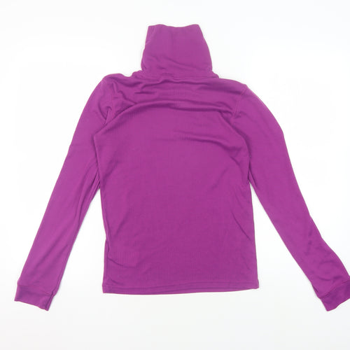 Mountain Warehouse Girls Purple High Neck Pullover Top