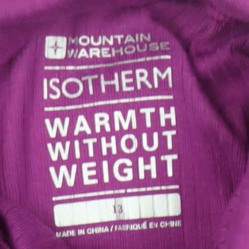 Mountain Warehouse Girls Purple High Neck Pullover Top