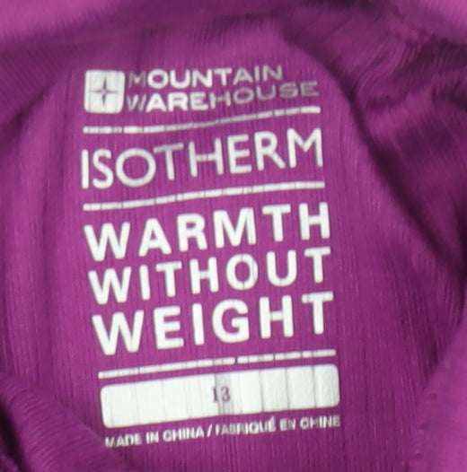 Mountain Warehouse Girls Purple High Neck Pullover Top