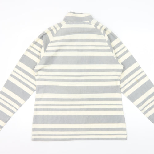 Mountain Warehouse Women's Grey Ivory Striped Sweatshirt UK 14