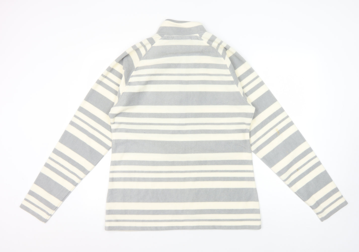 Mountain Warehouse Women's Grey Ivory Striped Sweatshirt UK 14