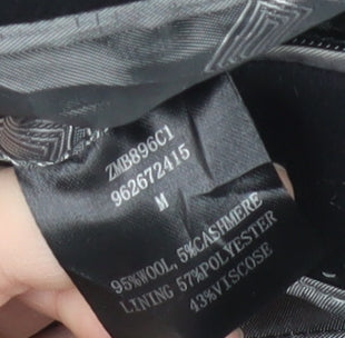 Pierre Cardin Men's Black Wool Cashmere Overcoat M