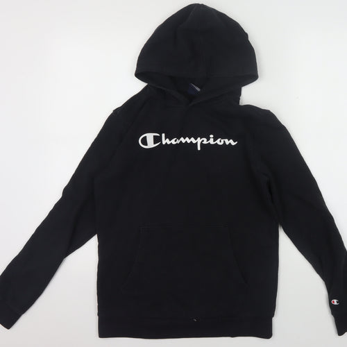 Champion Boys Black Pullover Hoodie XL with Logo