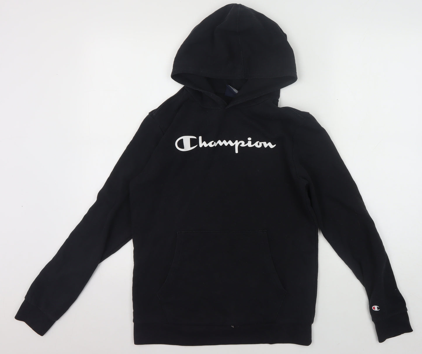 Champion Boys Black Pullover Hoodie XL with Logo