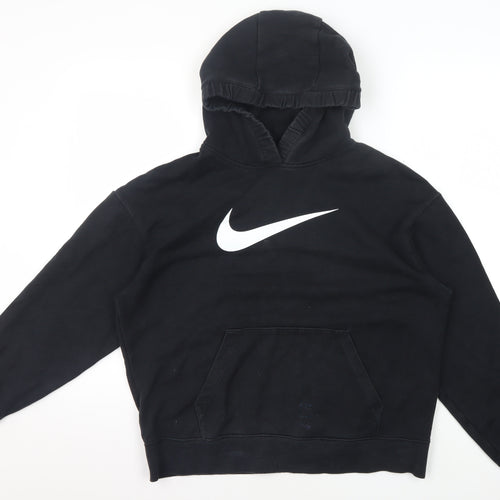 Nike Men's Black Pullover Hoodie M Logo Graphic