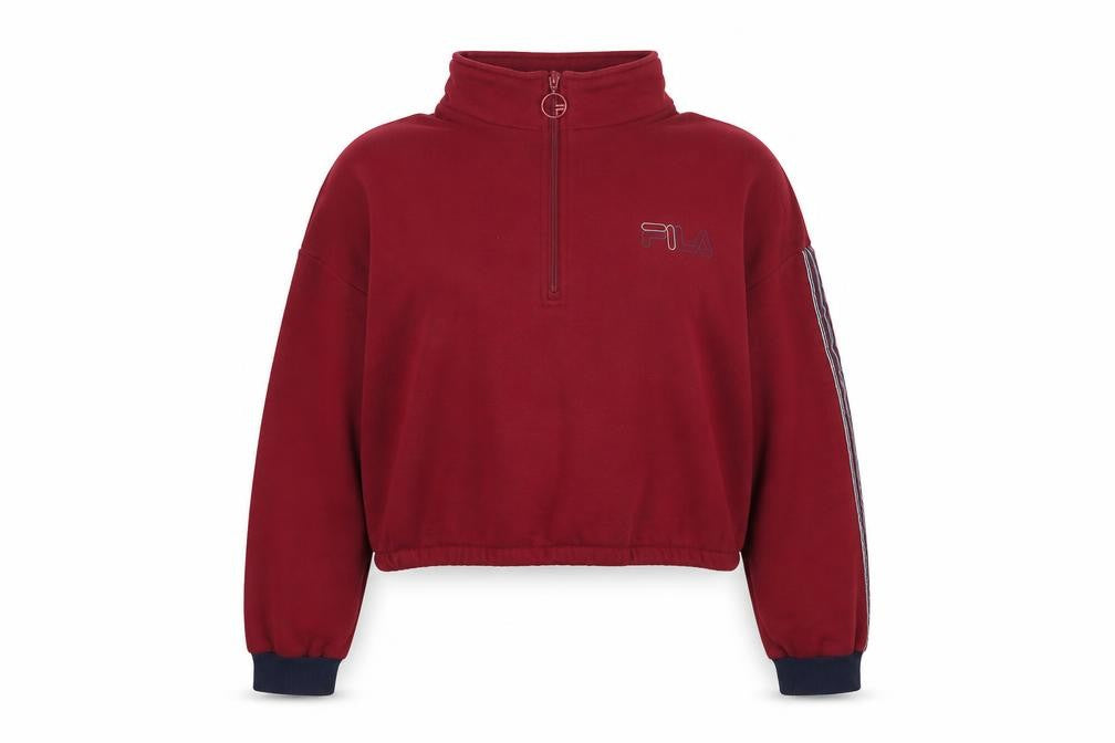 Front view of Fila Women's Red Pullover Sweatshirt XL