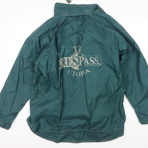 Trespass Men's Green Windbreaker Jacket Size 36