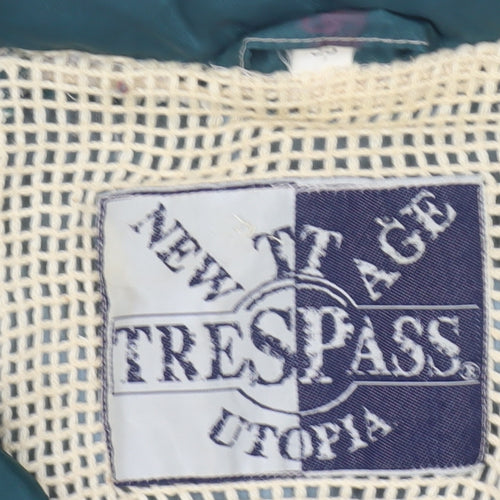 Trespass Men's Green Windbreaker Jacket Size 36