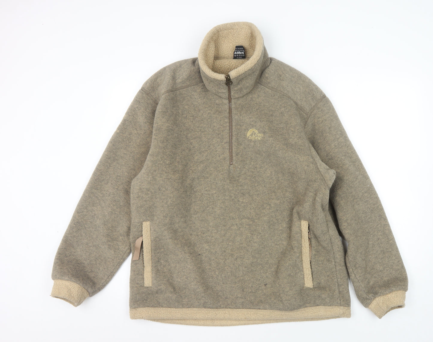Lowe Alpine Men's Brown Fleece Pullover Sweatshirt M