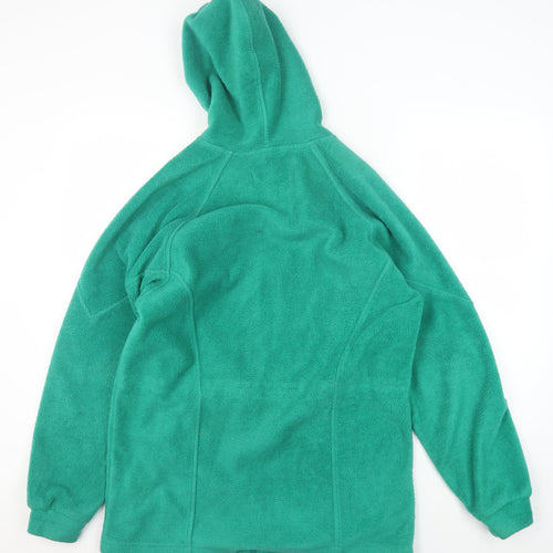 Regatta Women's Green Hooded Fleece Jacket Size 10