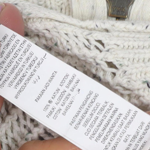 Limited Women's Ivory 8 Open-Knit Jumper, 3/4 Sleeve