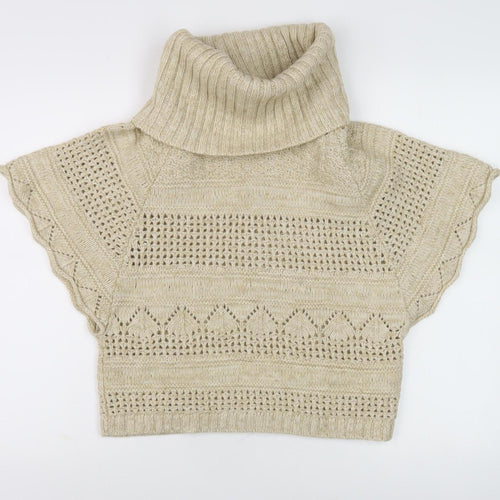 Women's Beige Pullover Knit Jumper Size 14