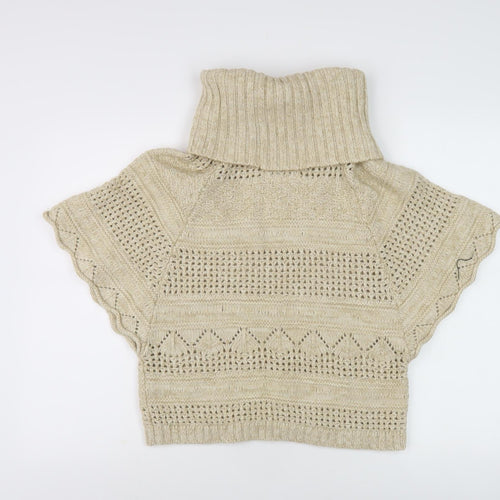 Women's Beige Pullover Knit Jumper Size 14