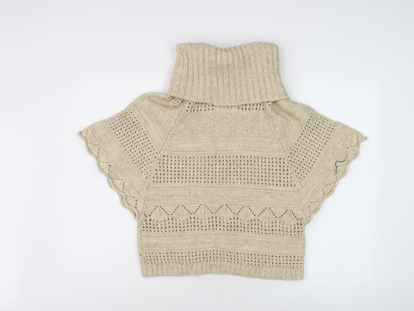 Women's Beige Pullover Knit Jumper Size 14