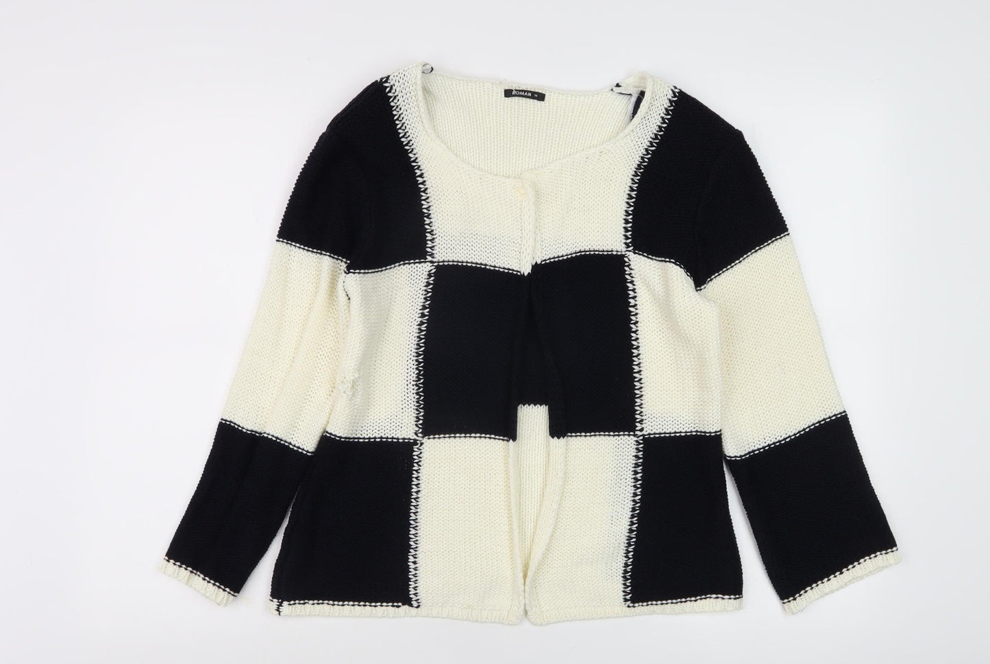 Roman Women's Multicoloured Check Jumper Size 16