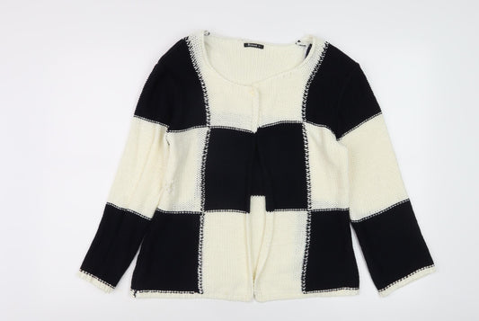 Front view of Roman Women's Multicoloured Check Jumper, size 16