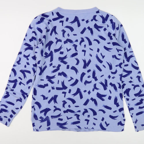 Marks and Spencer Women's Blue Size 8 Pullover Jumper