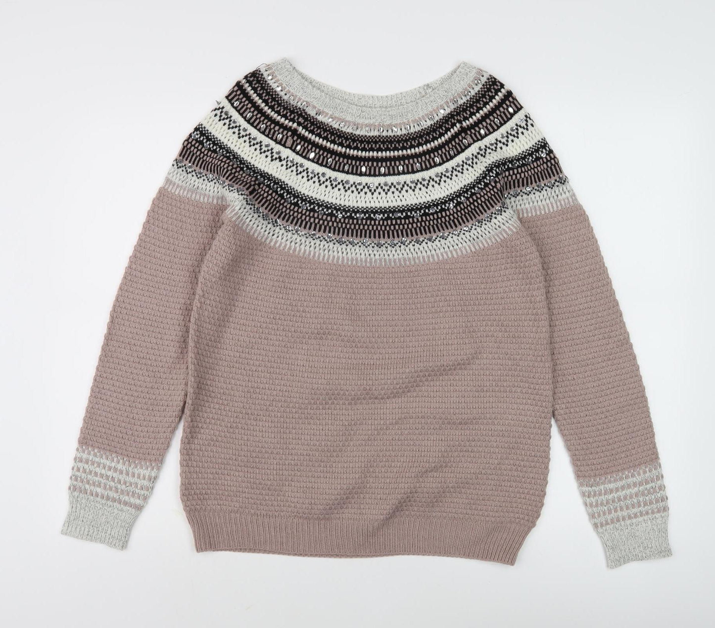 Next Women's Multicoloured Pullover Jumper Size 10