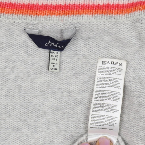 Joules Women's Grey Cardigan, Size 12