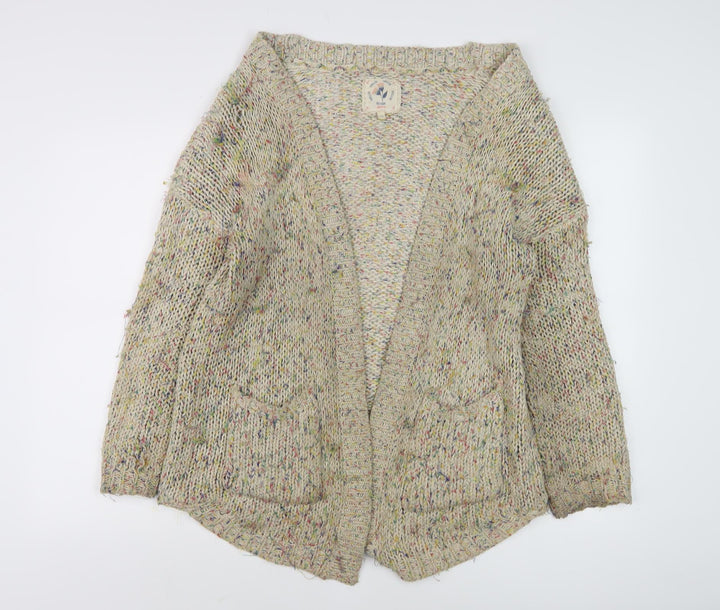 Mamuska Women's Multicoloured Chunky-Knit Cardigan Size 14