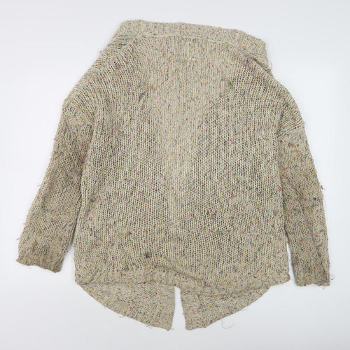 Mamuska Women's Multicoloured Chunky-Knit Cardigan Size 14