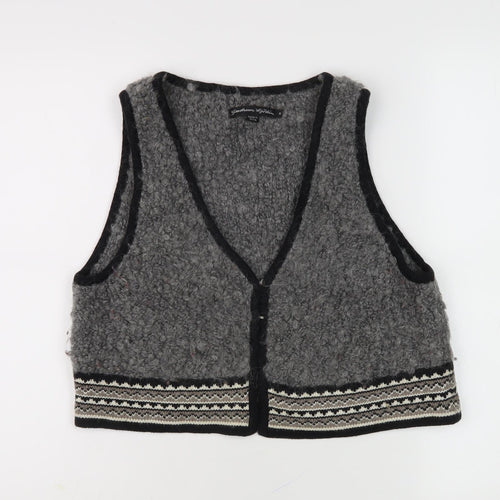 Gudrun Sjoden Women's Grey Vest M Wool Blend