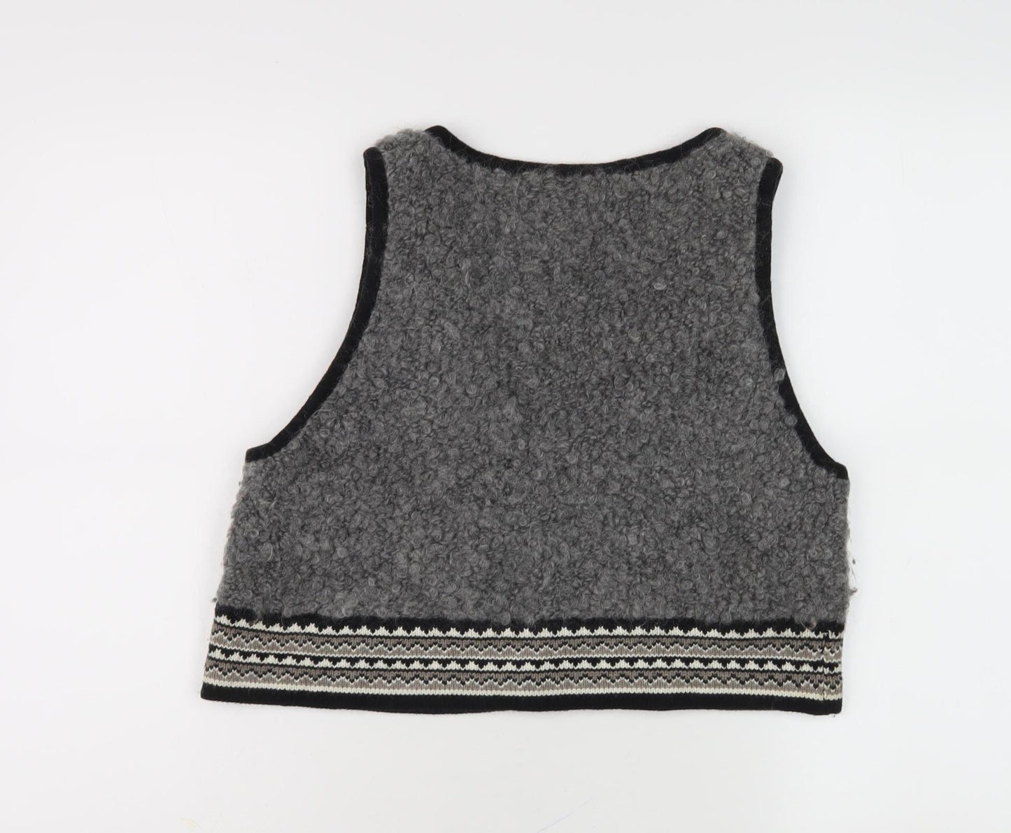 Gudrun Sjoden Women's Grey Vest M Wool Blend