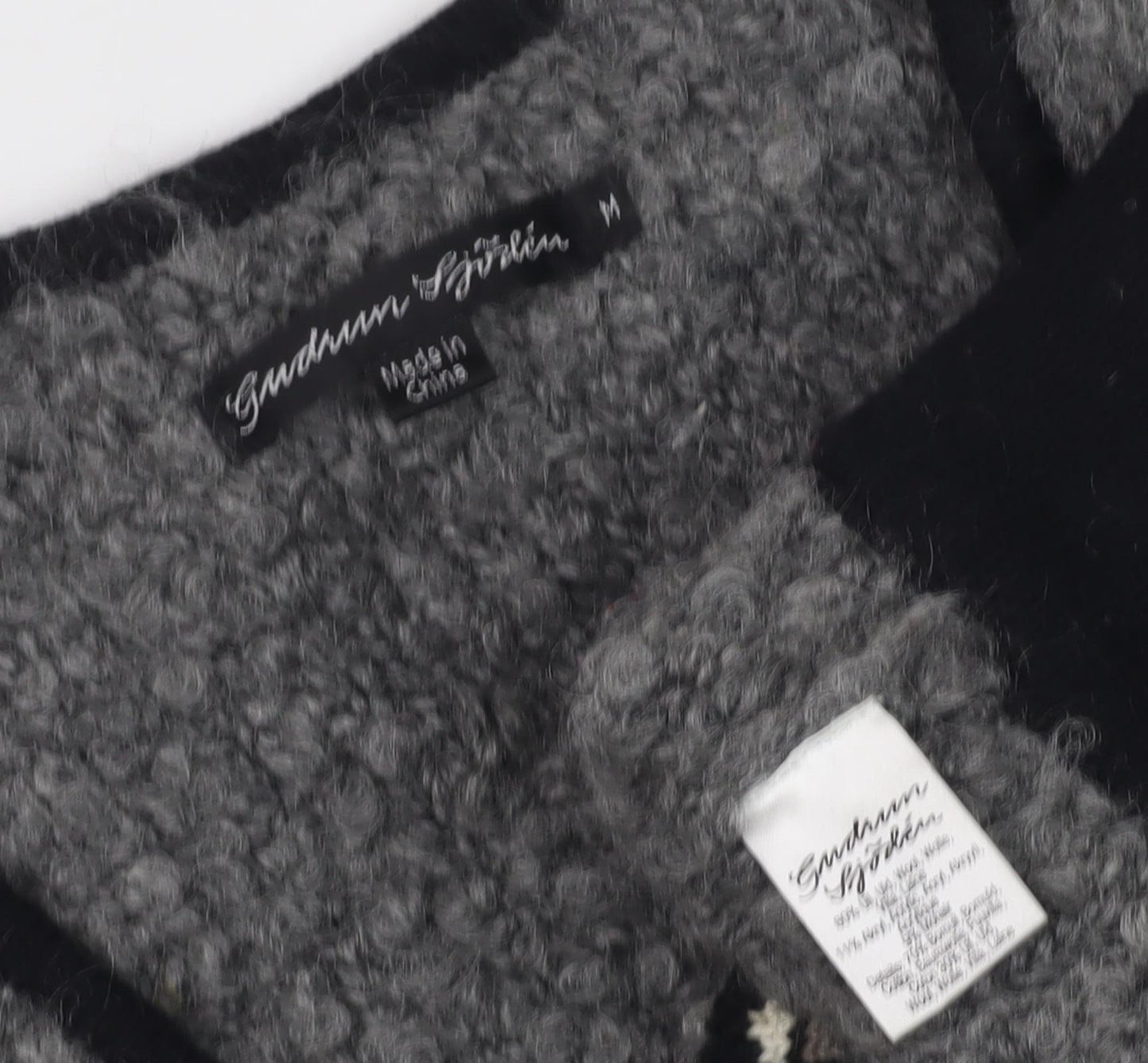 Gudrun Sjoden Women's Grey Vest M Wool Blend