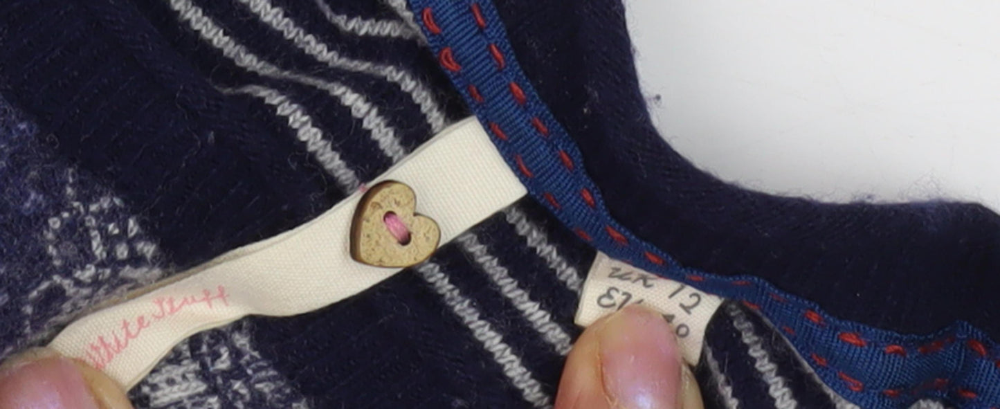 White Stuff Women's Blue Tunic Jumper, Size 12