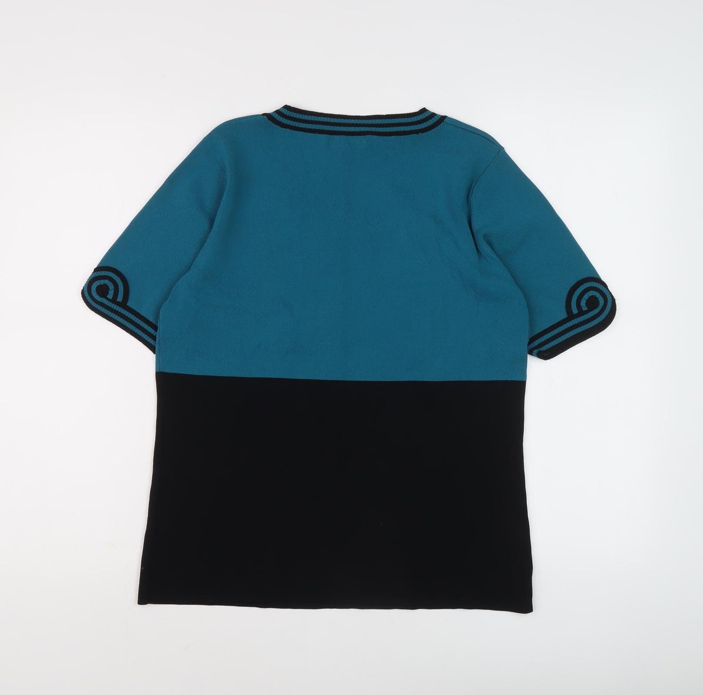 Sky Designs Women's Blue Scoop Neck Tunic Jumper S