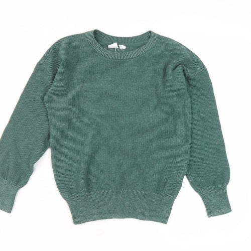 Gap Kids Green Crew Neck Pullover Jumper Size 8