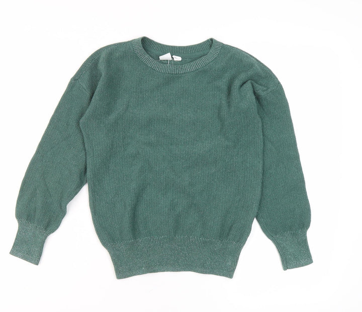 Gap Kids Green Crew Neck Pullover Jumper Size 8