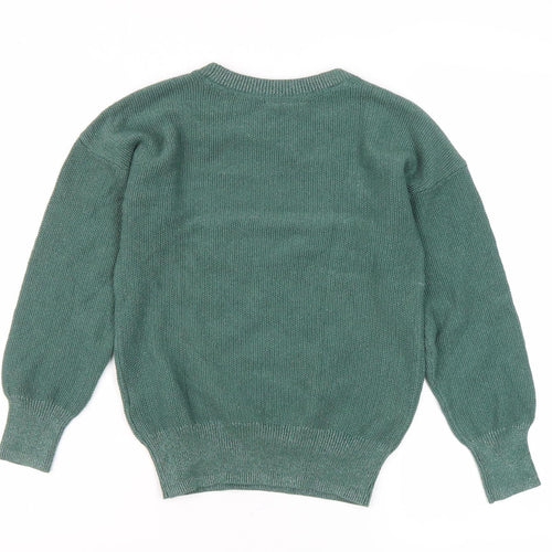 Gap Kids Green Crew Neck Pullover Jumper Size 8