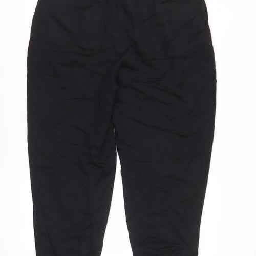 Ted Baker Women's Black Cotton Belted Trousers Size 4