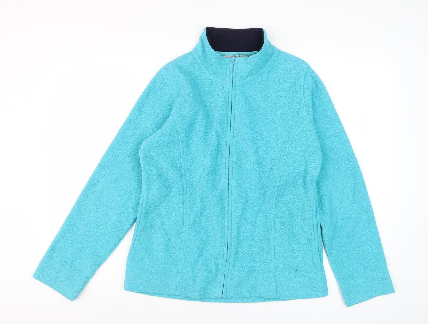 EWM Women's Blue Fleece Jacket Size S - Full Zip Casual
