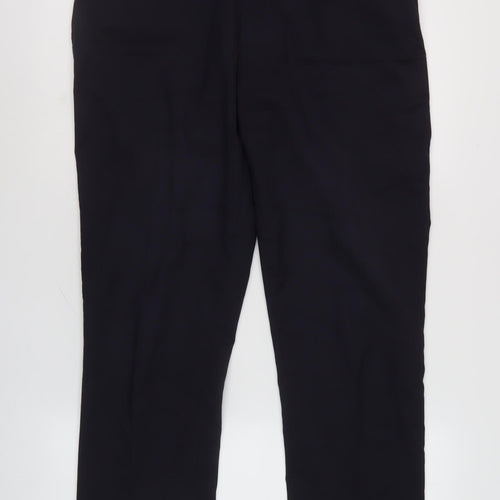 Next Men's Black Trousers, Size L, Button Closure