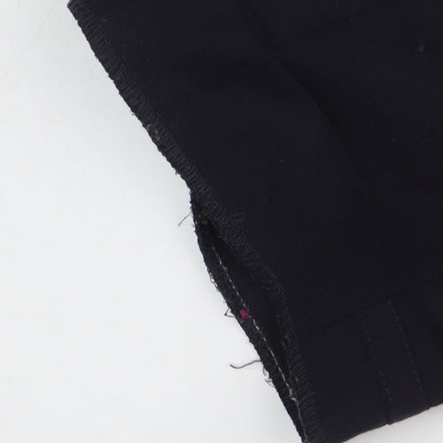 Next Men's Black Trousers, Size L, Button Closure