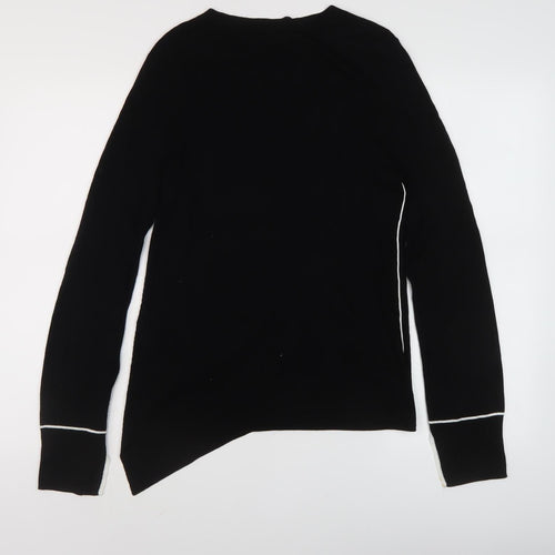 Warehouse Women’s Black Pullover Jumper, Size 16, Boat Neck