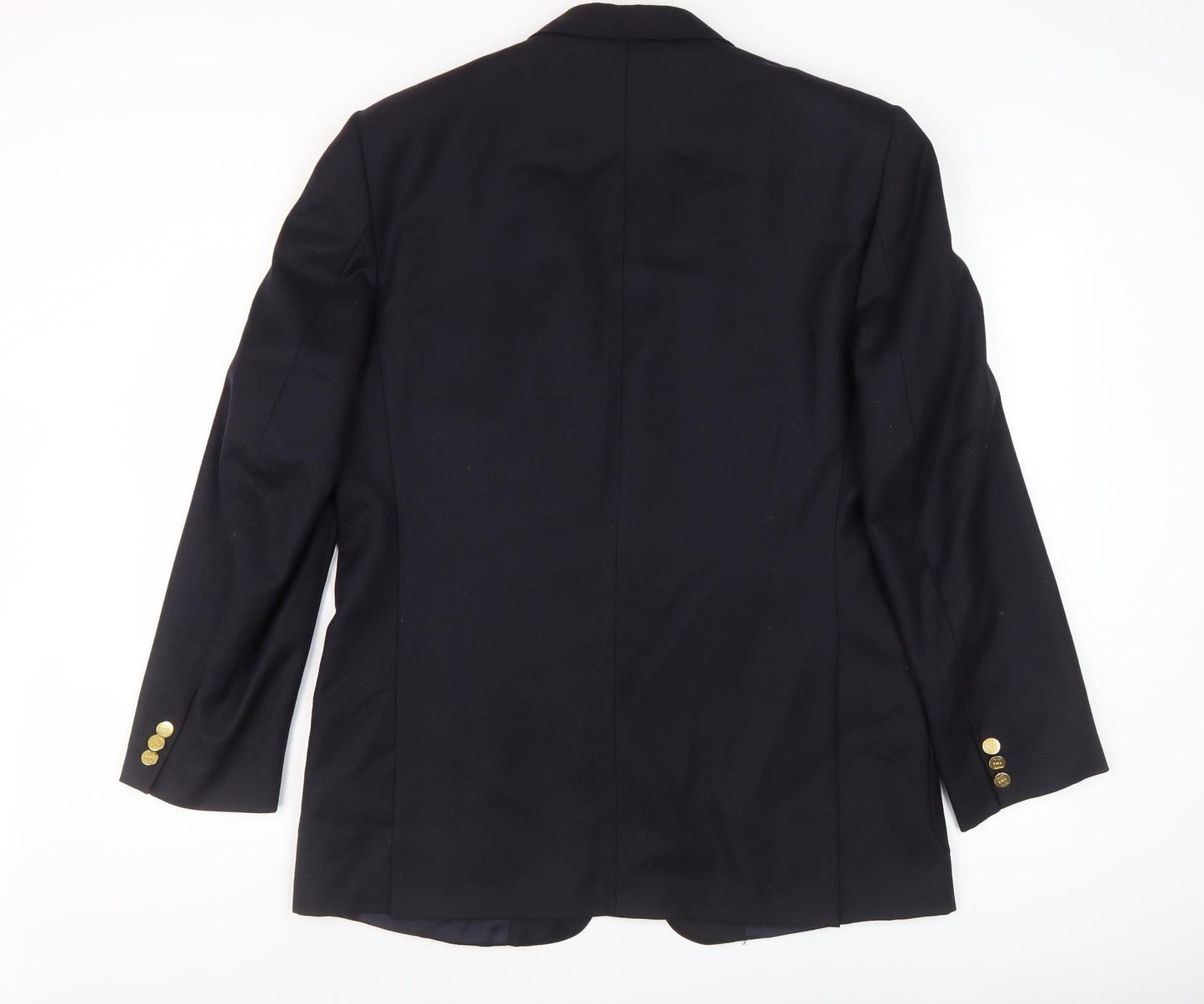 DAKS Men's Blue Wool Blazer, 42R Formal Jacket