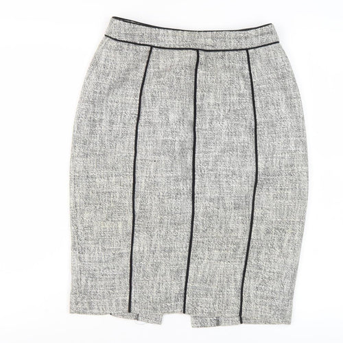 L.K. Bennett Women's Grey Midi Pencil Skirt, Size 4