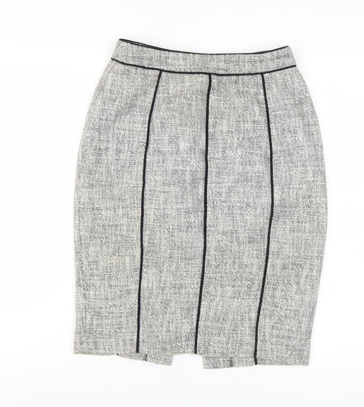 L.K. Bennett Women's Grey Midi Pencil Skirt, Size 4