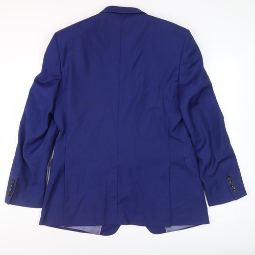 French Connection Men's Blue Wool Blazer 42R